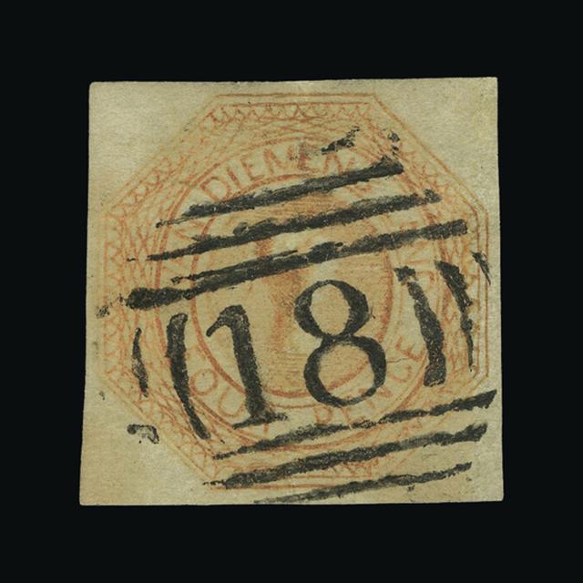 Lot 1686 - Australia - States - Tasmania 1853 - UPA UPA Auction UPA 93 Lot 1686 - Australia - States - Tasmania 1853 - UPA UPA Auction UPA 93