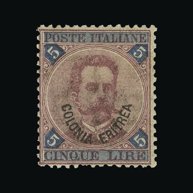 Lot 18491 - Italy - Colonies - Eritrea 1893 - UPA UPA Auction UPA 93 Lot 18491 - Italy - Colonies - Eritrea 1893 - UPA UPA Auction UPA 93