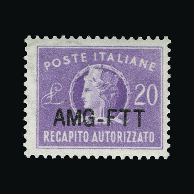 Lot 18647 - Italy - Colonies - Trieste 1954 - UPA UPA Auction UPA 93 Lot 18647 - Italy - Colonies - Trieste 1954 - UPA UPA Auction UPA 93
