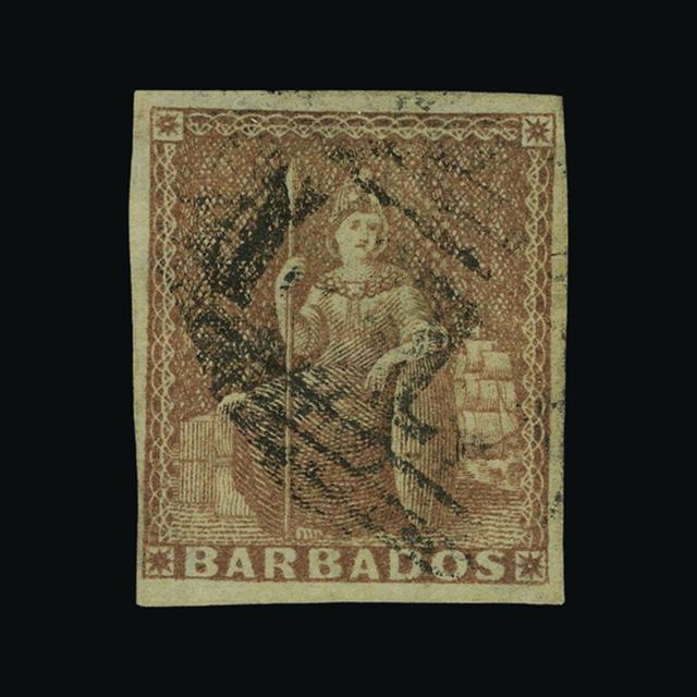 Lot 2398 - barbados 1855 -  UPA UPA Auction UPA 93