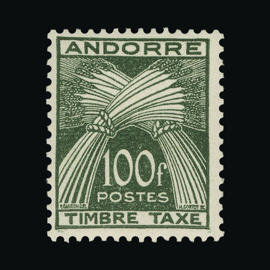 Lot 281 - Andorra - French Post Offices 1953 - UPA UPA Auction UPA 93 Lot 281 - Andorra - French Post Offices 1953 - UPA UPA Auction UPA 93