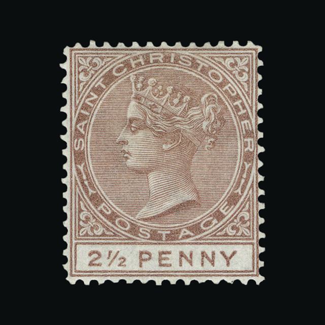Lot 29577 - St. Kitts and Nevis - St. Christopher 1870-82 - UPA UPA Auction UPA 93 Lot 29577 - St. Kitts and Nevis - St. Christopher 1870-82 - UPA UPA Auction UPA 93
