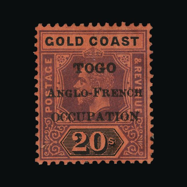 Lot 30454 - Togo - Anglo-French Occupation 1915 - UPA UPA Auction UPA 93 Lot 30454 - Togo - Anglo-French Occupation 1915 - UPA UPA Auction UPA 93