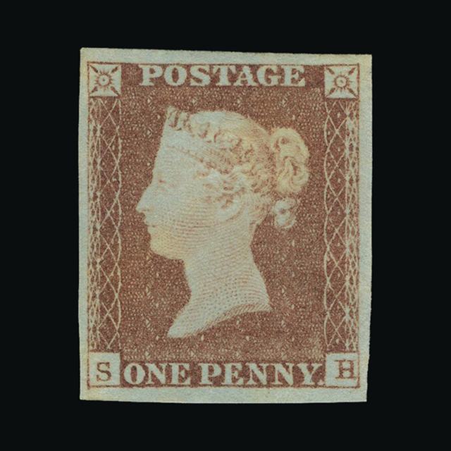 Lot 31954 - Great Britain - QV (line engraved) - Imperforate 1d Red Plated 1841 - UPA UPA Auction UPA 93 Lot 31954 - Great Britain - QV (line engraved) - Imperforate 1d Red Plated 1841 - UPA UPA Auction UPA 93