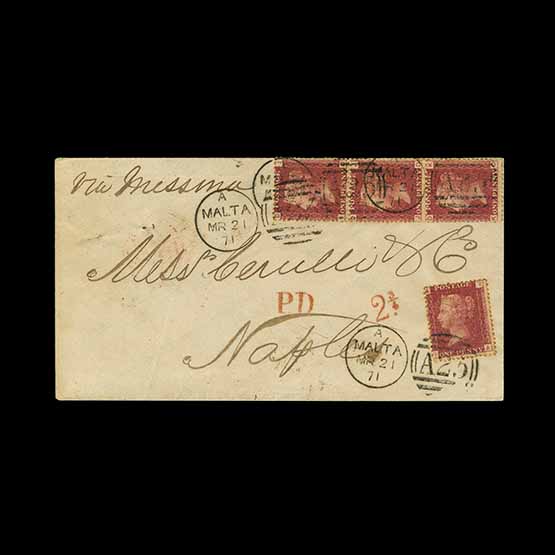 Lot 32117 - GREAT BRITAIN - used abroad 1871 - UPA UPA Auction UPA 93 Lot 32117 - GREAT BRITAIN - used abroad 1871 - UPA UPA Auction UPA 93