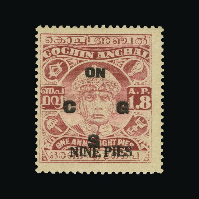 Lot 32169 - India - States - Cochin 1942 - UPA UPA Auction UPA 93 Lot 32169 - India - States - Cochin 1942 - UPA UPA Auction UPA 93