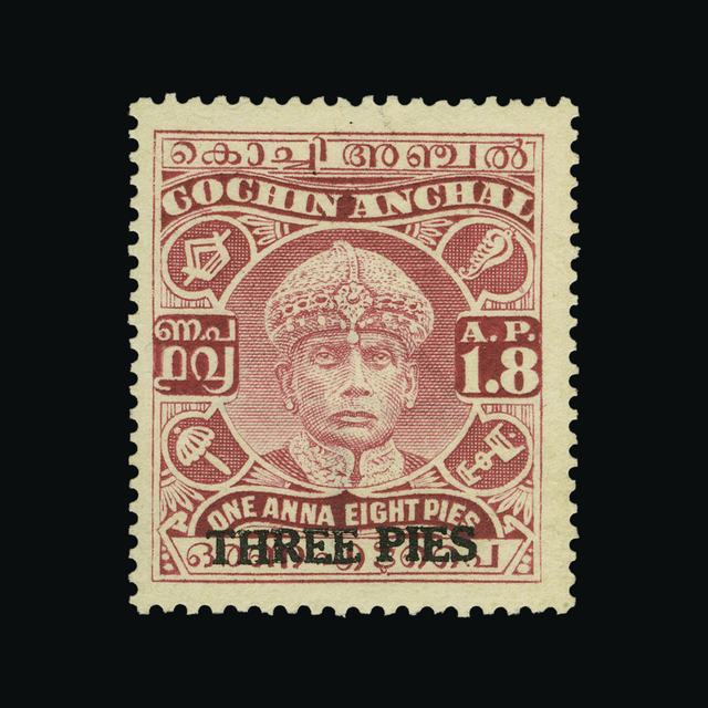 Lot 32176 - India - States - Cochin 1942-44 - UPA UPA Auction UPA 93 Lot 32176 - India - States - Cochin 1942-44 - UPA UPA Auction UPA 93