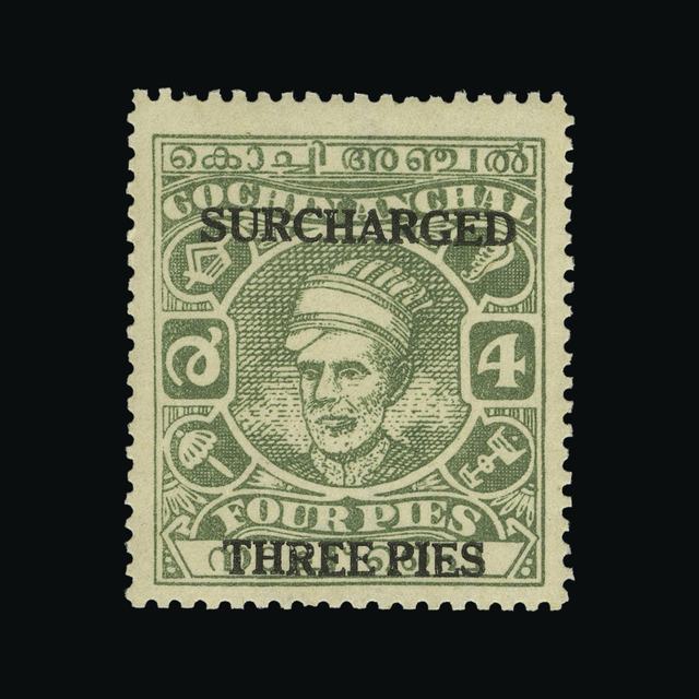 Lot 32183 - India - States - Cochin 1943 - UPA UPA Auction UPA 93 Lot 32183 - India - States - Cochin 1943 - UPA UPA Auction UPA 93