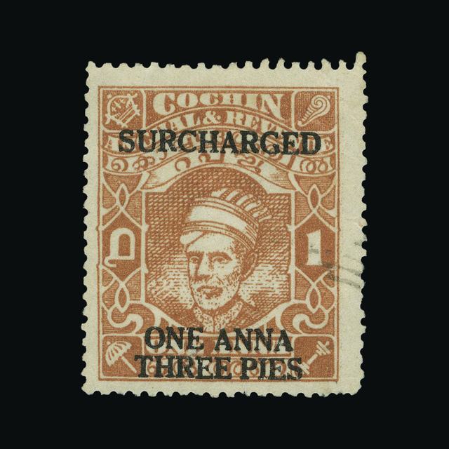Lot 32184 - India - States - Cochin 1943 - UPA UPA Auction UPA 93 Lot 32184 - India - States - Cochin 1943 - UPA UPA Auction UPA 93