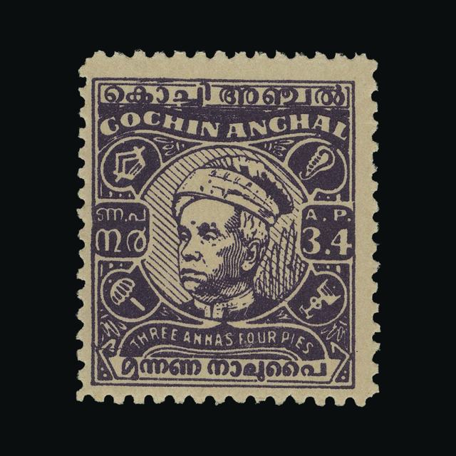 Lot 32195 - India - States - Cochin 1948-50 - UPA UPA Auction UPA 93 Lot 32195 - India - States - Cochin 1948-50 - UPA UPA Auction UPA 93