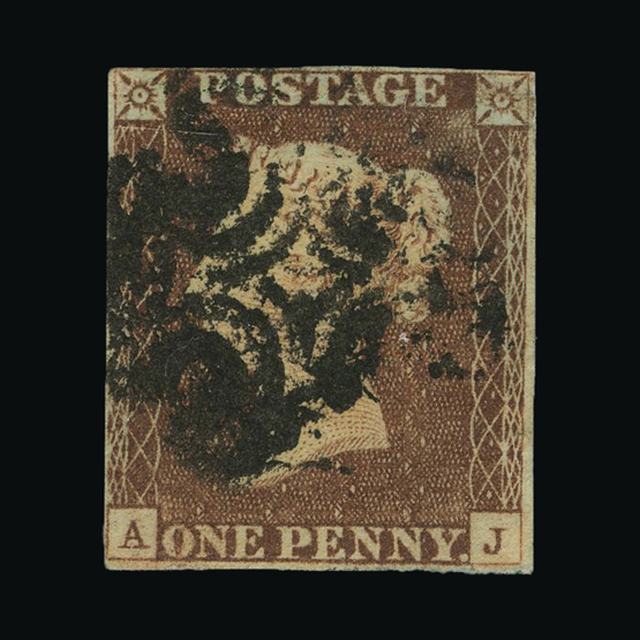 Lot 12480 - Great Britain - QV (line engraved) - Imperforate 1d Red Plated 1841 - UPA UPA Auction UPA 94 Lot 12480 - Great Britain - QV (line engraved) - Imperforate 1d Red Plated 1841 - UPA UPA Auction UPA 94