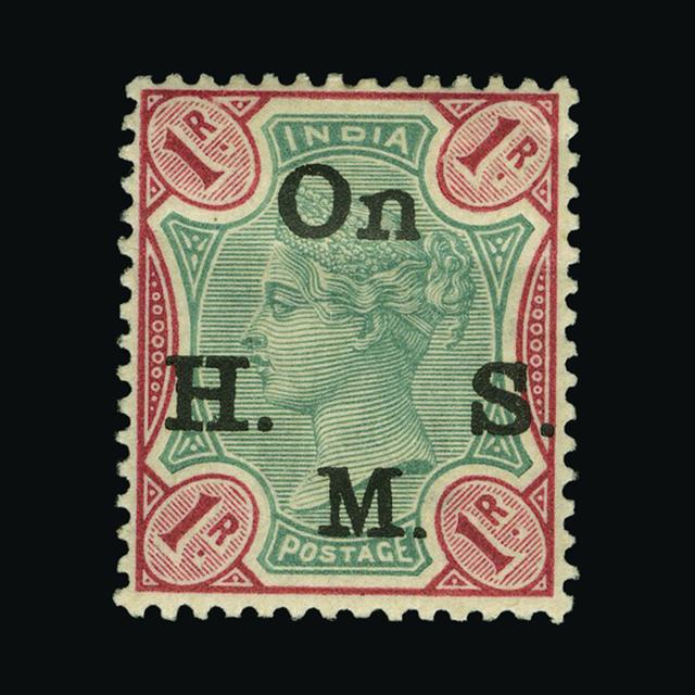 Lot 16833 - india - officials 1883-99 - UPA UPA Auction UPA 94 Lot 16833 - india - officials 1883-99 - UPA UPA Auction UPA 94