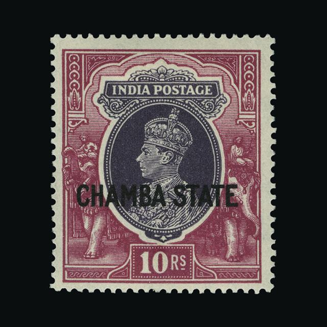 Lot 16911 - India - States - Chamba 1938 - UPA UPA Auction UPA 94 Lot 16911 - India - States - Chamba 1938 - UPA UPA Auction UPA 94