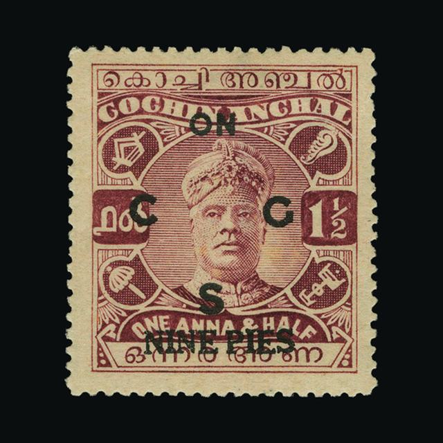 Lot 16974 - India - States - Cochin 1942-43 - UPA UPA Auction UPA 94 Lot 16974 - India - States - Cochin 1942-43 - UPA UPA Auction UPA 94