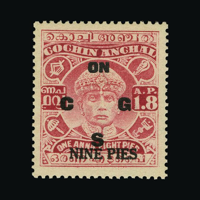 Lot 16975 - India - States - Cochin 1942-43 - UPA UPA Auction UPA 94 Lot 16975 - India - States - Cochin 1942-43 - UPA UPA Auction UPA 94