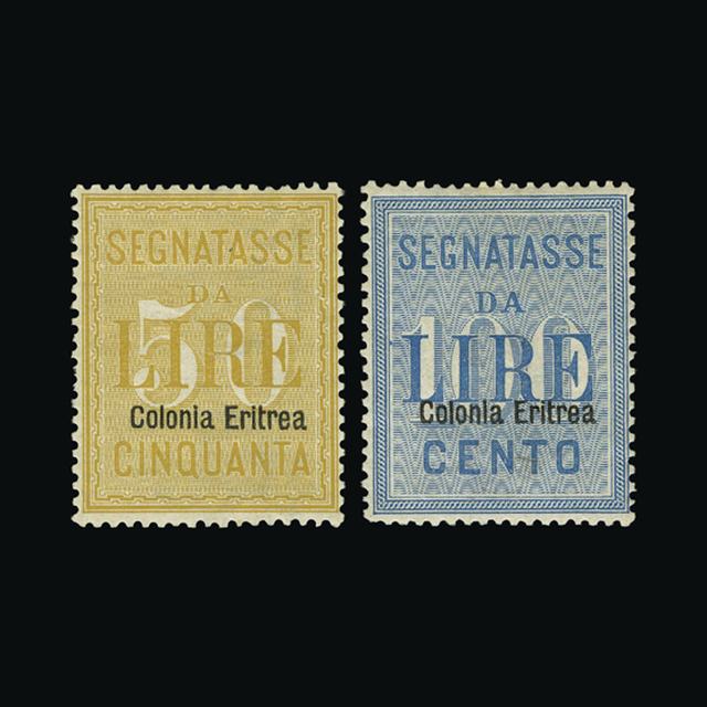 Lot 17597 - Italy - Colonies - Eritrea 1905 - UPA UPA Auction UPA 94 Lot 17597 - Italy - Colonies - Eritrea 1905 - UPA UPA Auction UPA 94