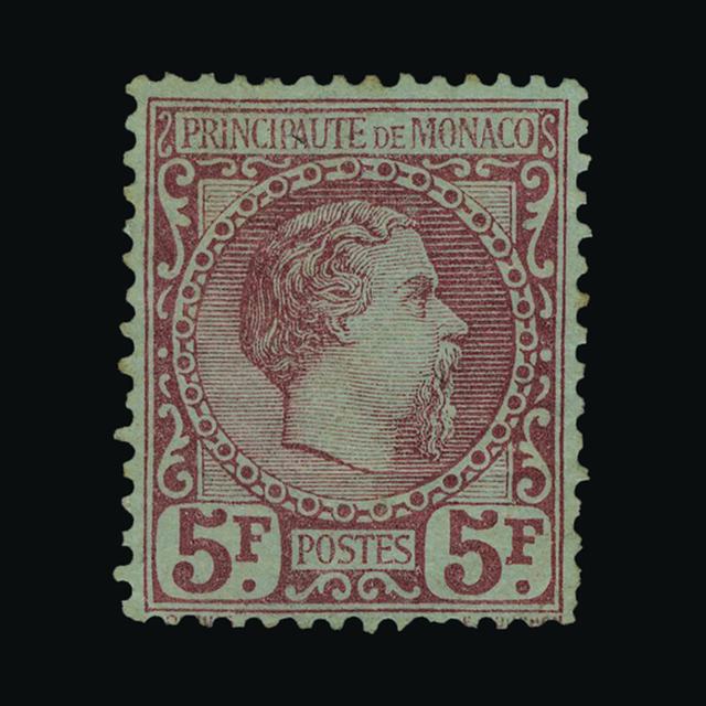 Lot 21211 - Monaco 1885 - UPA UPA Auction UPA 94 Lot 21211 - Monaco 1885 - UPA UPA Auction UPA 94