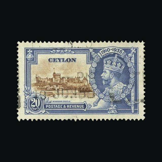 Lot 29565 - Ceylon 1935 - UPA UPA Auction UPA 94 Lot 29565 - Ceylon 1935 - UPA UPA Auction UPA 94