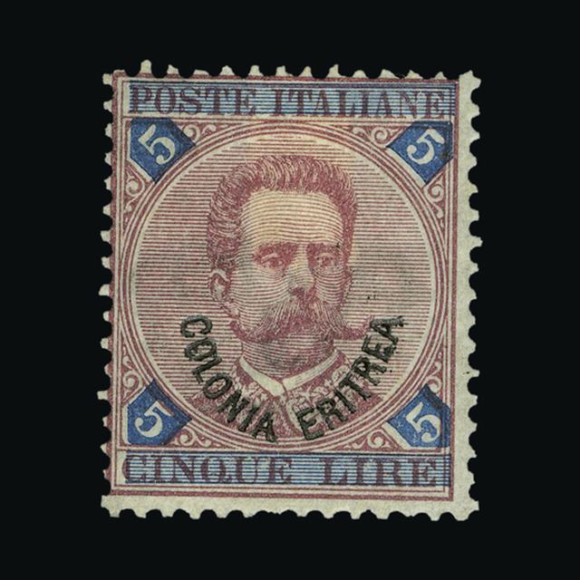 Lot 30065 - Italy - Colonies - Eritrea 1893 - UPA UPA Auction UPA 94 Lot 30065 - Italy - Colonies - Eritrea 1893 - UPA UPA Auction UPA 94