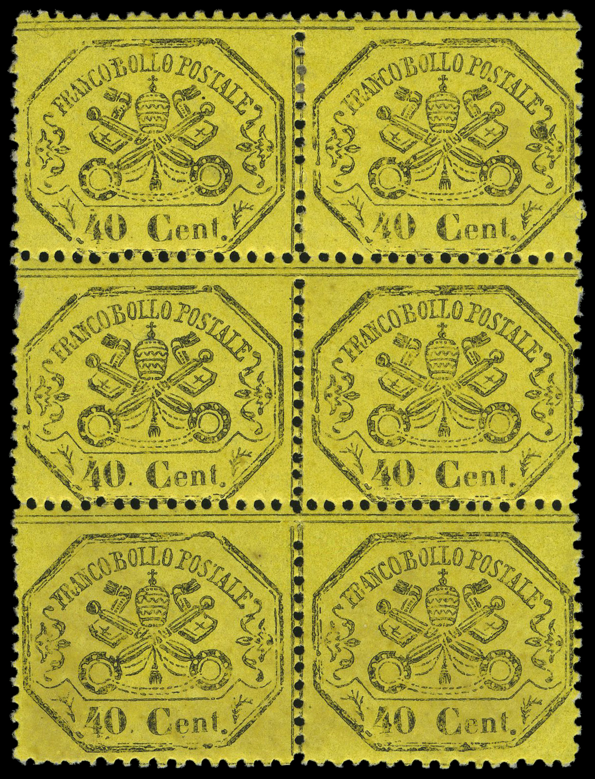 Lot 30114 - Italy - States - Papal States 1868-70 -  UPA UPA Auction UPA 94