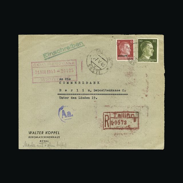 Lot 7733 - Estonia - German Occupation 1943 - UPA UPA Auction UPA 94 Lot 7733 - Estonia - German Occupation 1943 - UPA UPA Auction UPA 94