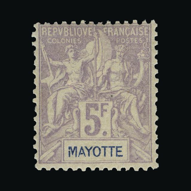Lot 9506 - France - Colonies - Mayotte 1892-99 - UPA UPA Auction UPA 94 Lot 9506 - France - Colonies - Mayotte 1892-99 - UPA UPA Auction UPA 94