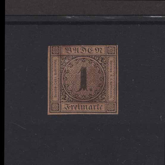 Lot 10336 - German States - Baden 1851-52 - UPA UPA Auction UPA 95 Lot 10336 - German States - Baden 1851-52 - UPA UPA Auction UPA 95