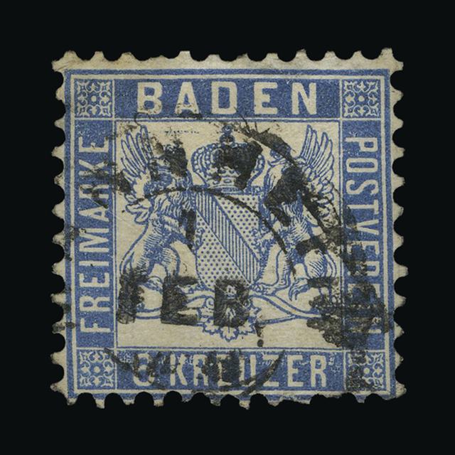 Lot 10344 - German States - Baden 1862 - UPA UPA Auction UPA 95 Lot 10344 - German States - Baden 1862 - UPA UPA Auction UPA 95