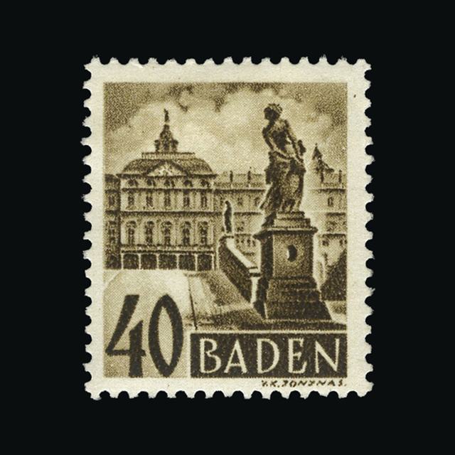 Lot 10353 - German States - Baden 1948-49 - UPA UPA Auction UPA 95 Lot 10353 - German States - Baden 1948-49 - UPA UPA Auction UPA 95