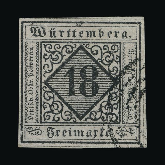 Lot 10398 - GERMAN STATES - WURTTEMBERG 1851-52 -  UPA UPA Auction UPA 95