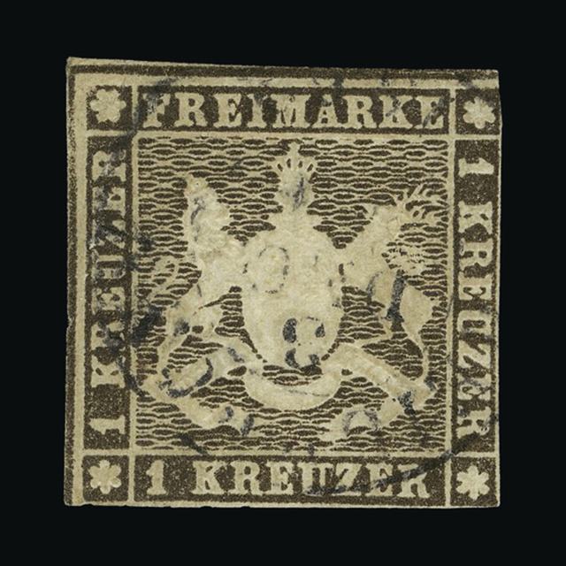 Lot 10400 - GERMAN STATES - WURTTEMBERG 1859-62 -  UPA UPA Auction UPA 95