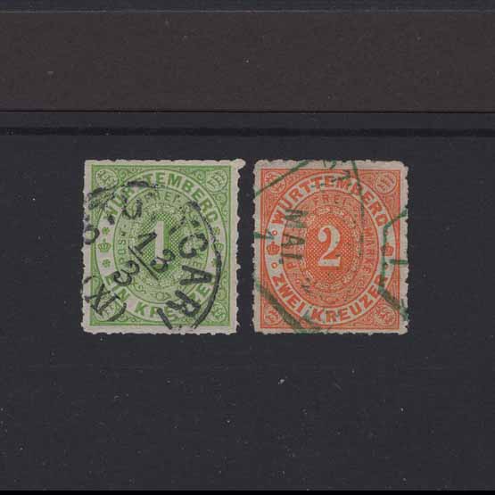Lot 10402 - GERMAN STATES - WURTTEMBERG 1869-73 -  UPA UPA Auction UPA 95