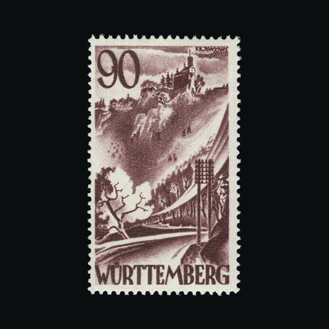 Lot 10407 - GERMAN STATES - WURTTEMBERG 1948-49 -  UPA UPA Auction UPA 95
