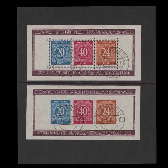 Lot 10632 - Germany - Allied Occupation - American, British and Russian Zones 1946-48 1946-47 -  UPA UPA Auction UPA 95