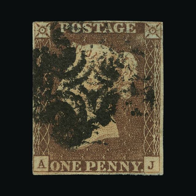 Lot 12386 - Great Britain - QV (line engraved) - Imperforate 1d Red Plated 1841 - UPA UPA Auction UPA 95 Lot 12386 - Great Britain - QV (line engraved) - Imperforate 1d Red Plated 1841 - UPA UPA Auction UPA 95