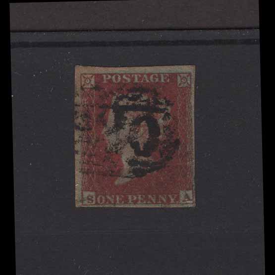 Lot 12395 - Great Britain - QV (line engraved) - Imperforate 1d Red Plated 1844 - UPA UPA Auction UPA 95 Lot 12395 - Great Britain - QV (line engraved) - Imperforate 1d Red Plated 1844 - UPA UPA Auction UPA 95