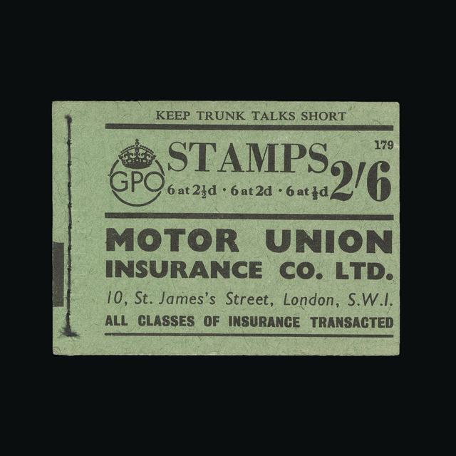 Lot 14739 - Great Britain - Booklets 1943 - UPA UPA Auction UPA 95 Lot 14739 - Great Britain - Booklets 1943 - UPA UPA Auction UPA 95