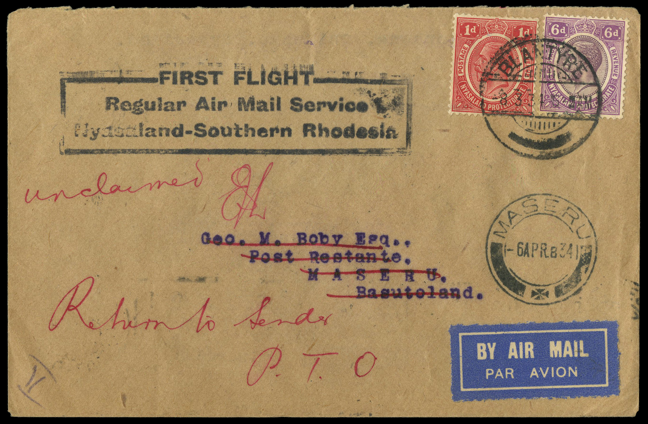 Lot 161 - General - Imperial Airways 1934 -  UPA UPA Auction UPA 95