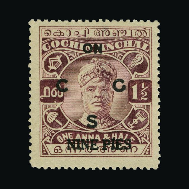 Lot 16776 - India - States - Cochin 1942 - UPA UPA Auction UPA 95 Lot 16776 - India - States - Cochin 1942 - UPA UPA Auction UPA 95