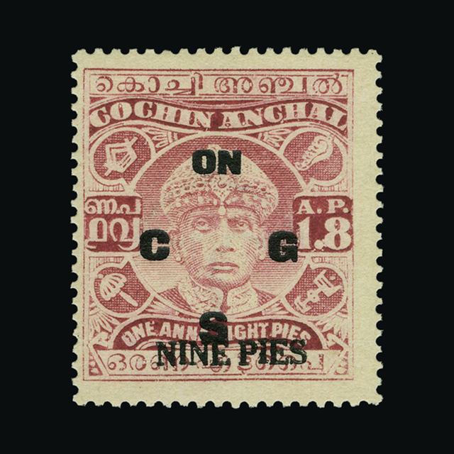 Lot 16777 - India - States - Cochin 1942 - UPA UPA Auction UPA 95 Lot 16777 - India - States - Cochin 1942 - UPA UPA Auction UPA 95