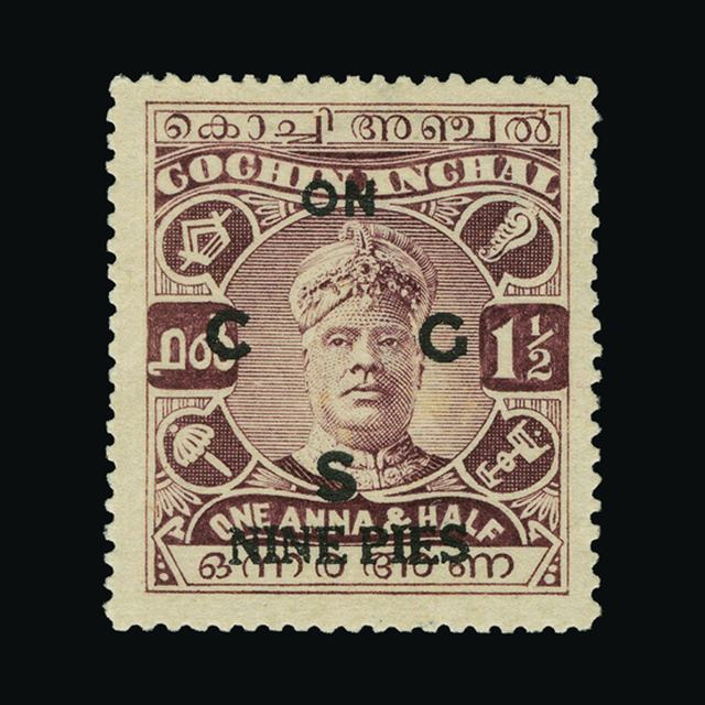 Lot 16780 - India - States - Cochin 1942-43 - UPA UPA Auction UPA 95 Lot 16780 - India - States - Cochin 1942-43 - UPA UPA Auction UPA 95