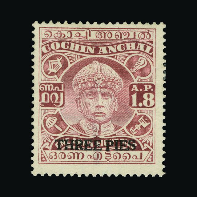 Lot 16785 - India - States - Cochin 1942-44 - UPA UPA Auction UPA 95 Lot 16785 - India - States - Cochin 1942-44 - UPA UPA Auction UPA 95