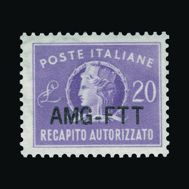 Lot 17463 - Italy - Colonies - Trieste 1954 - UPA UPA Auction UPA 95 Lot 17463 - Italy - Colonies - Trieste 1954 - UPA UPA Auction UPA 95
