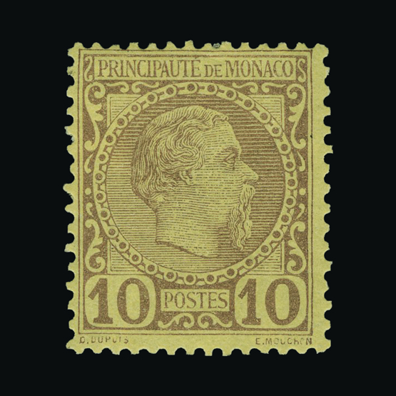 Lot 20916 - Monaco 1885 -  UPA UPA Auction UPA 95