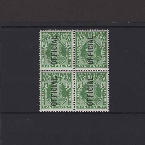 Lot 22449 - New Zealand - Officials 1910 -  UPA UPA Auction UPA 95