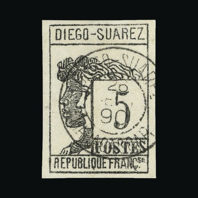 Lot 9962 - France - Colonies - Madagascar - Diego-Suarez 1890 - UPA UPA Auction UPA 95 Lot 9962 - France - Colonies - Madagascar - Diego-Suarez 1890 - UPA UPA Auction UPA 95