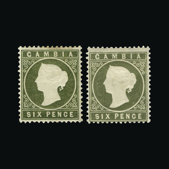 Lot 10683 - gambia 1886--93 - UPA UPA Auction UPA 96 Lot 10683 - gambia 1886--93 - UPA UPA Auction UPA 96
