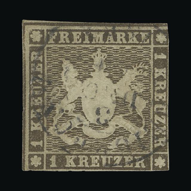 Lot 10897 - GERMAN STATES - WURTTEMBERG 1859-62 - UPA UPA Auction UPA 96 Lot 10897 - GERMAN STATES - WURTTEMBERG 1859-62 - UPA UPA Auction UPA 96