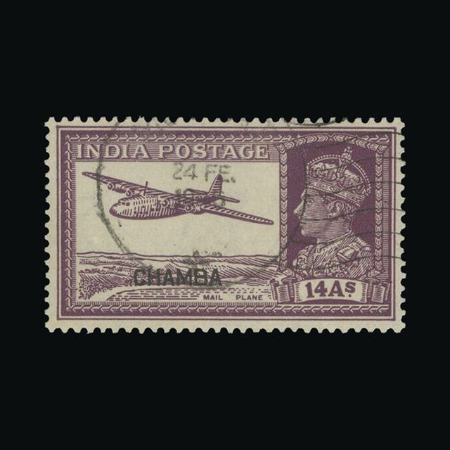 Lot 16855 - India - States - Chamba 1942-47 - UPA UPA Auction UPA 96 Lot 16855 - India - States - Chamba 1942-47 - UPA UPA Auction UPA 96