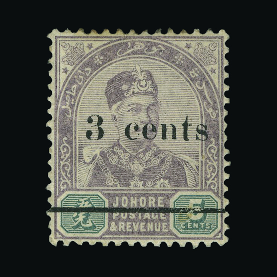 Lot 19118 - malaya - johore 1894 -  UPA UPA Auction UPA 96
